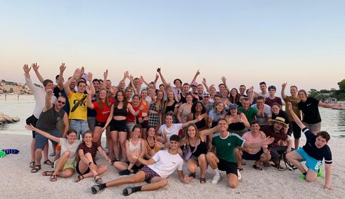 Groepsfoto Kroatië Actief Hostel 12